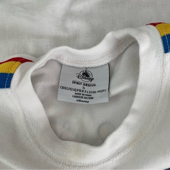 Mickey Mouse and Friends SMALL Velour Spirit Jersey for Adults White - Picture 4 of 12